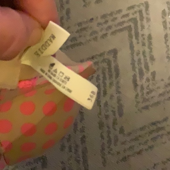 Aerie strapless bra - nude with hot pink polka dots - 36B - Picture 3 of 4